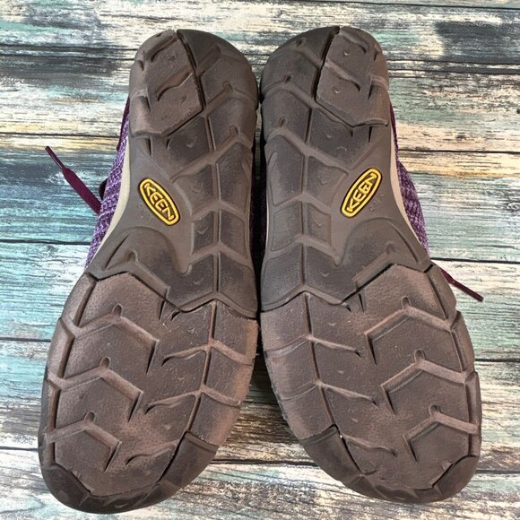 Keen Sneakers Shoes Womens Size 8.5 Burgundy Arch Support Comfort Walking Ladies - Picture 7 of 10